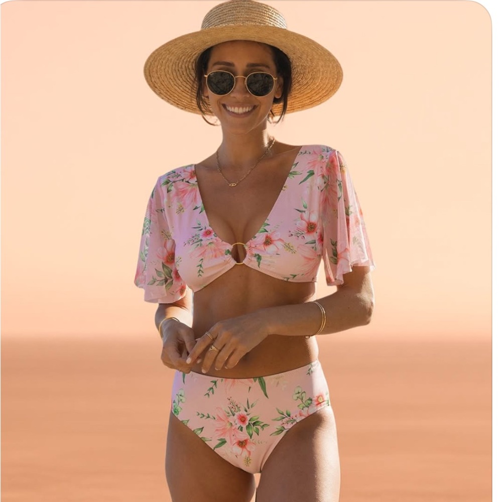 Floral Pink Bikini Set